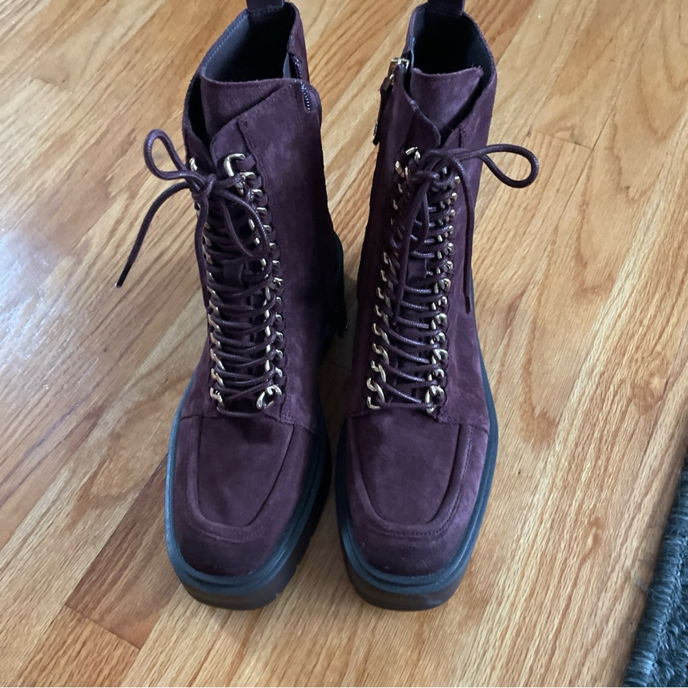 Sam Edelman Lovrin Combat Boot Spiced Pecan 8 - Picture 3 of 7
